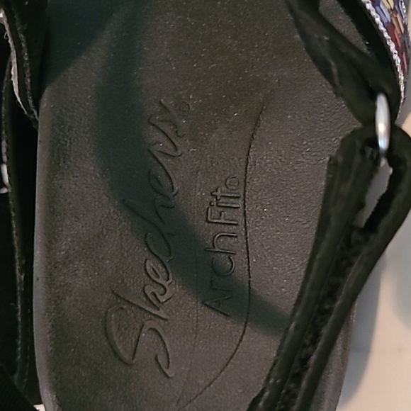 Skechers ArchFit Cali Rhinestones Thong Sandals Wmns 9 Bedazzled Summer Beach - Picture 6 of 10